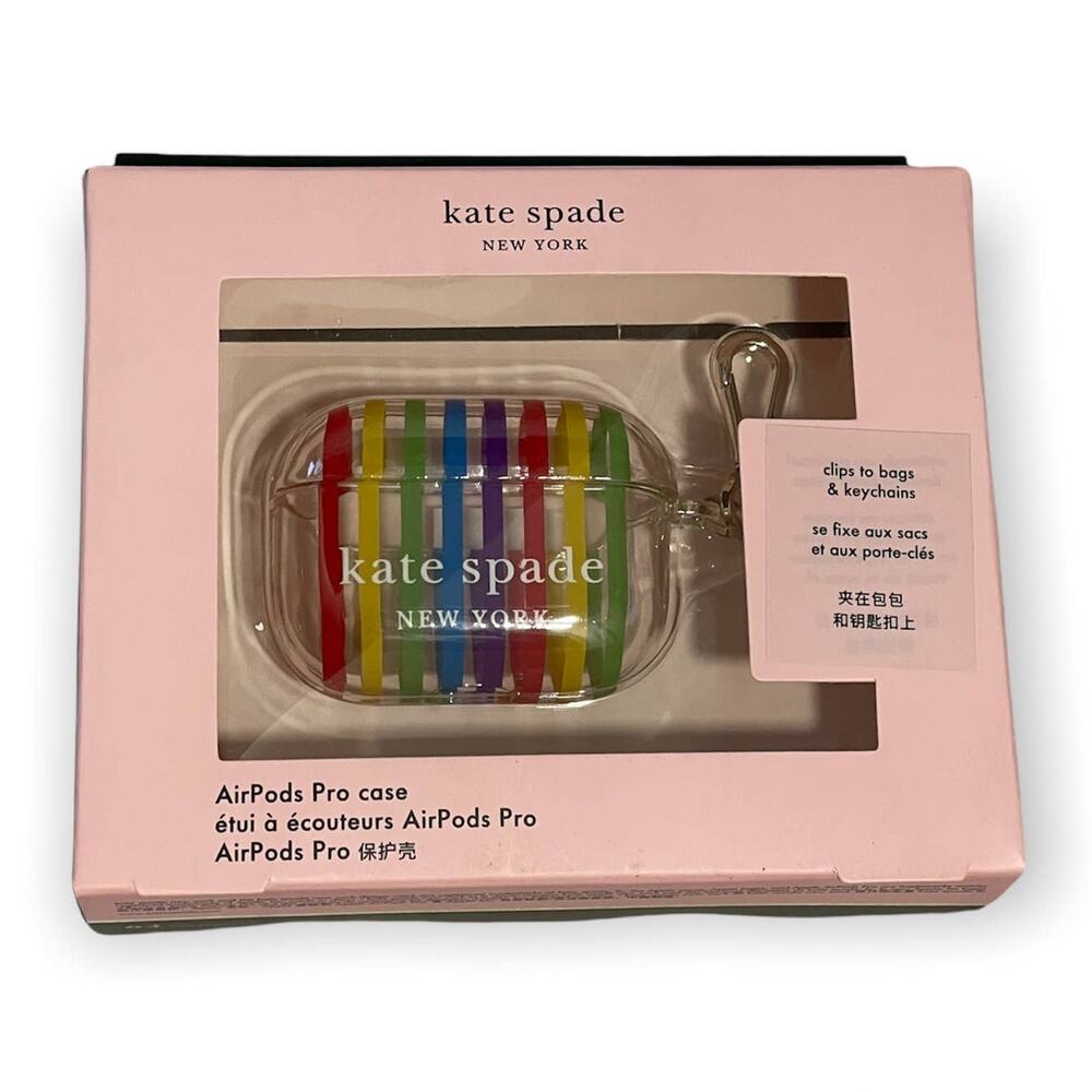 Kate Spade New York Rainbow AirPods Pro Case  Protective Designer Cover